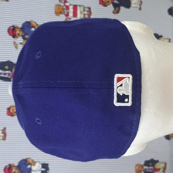 Los Angeles Dodgers New Era stitched logo on-field cap 7 1/4 fitted baseball hat - Picture 3 of 10